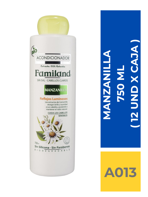 comercialboom (22) ACOND FAMILAND MANZANILLA 750 ML ( 12 UND X CAJA ) - Imagen 1