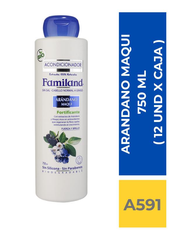 comercialboom (23) ACOND FAMILAND ARANDANO MAQUI 750 ML ( 12 UND X CAJA ) - Imagen 1