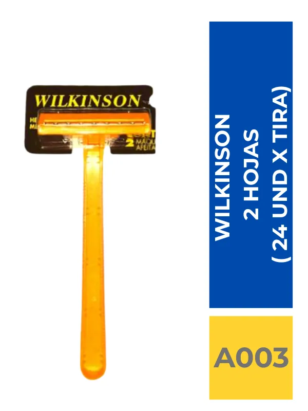PRESTOBARBA WILKINSON 2 HOJAS ( 24 UND X TIRA ) - Imagen 1
