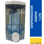 DISPENSADOR JABON TRANSPARENTE 1000 ML