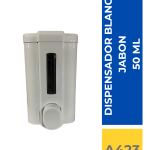 DISPENSADOR JABON COLOR BLANCO 500 ML