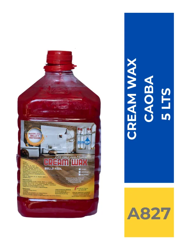 CREAM WAX CAOBA 5 LT - Imagen 1