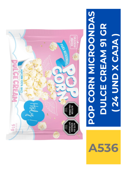 POP CORN MICROONDAS DULCE CREAM 91 GR ( 24 UND X CAJA )
