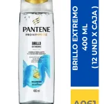 SHAMP. PANTENE BRILLO EXTREMO 400 ML ( 12 UND X CAJA )