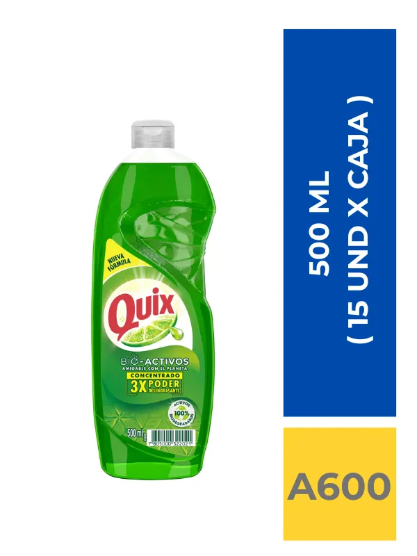 comercialboom (12) LAVALOZA QUIX 500 ML ( 15 UND X CAJA ) - Imagen 1