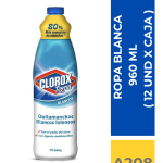 CLORO ROPA BLANCA QUITAMANCHA CLOROX  960 ML ( 12 UND X CAJA )