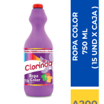 CLORO CLORINDA ROPA COLOR 930 ML ( 15 UND X CAJA )