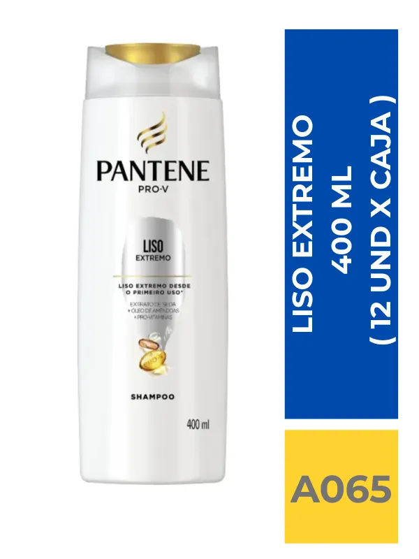 comercialboom (14) SHAMP. PANTENE LISO EXTREMO 400 ML ( 12 UND X CAJA ) - Imagen 1