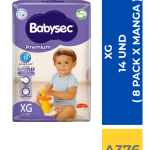 PAÑAL BABYSEC PREMIUM TALLA XG 14 UND ( 8 PACK X MANGA )