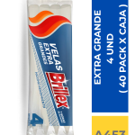VELAS EXTRA GRANDE BRILLEX 4 UND ( 40 PACK X CAJA )