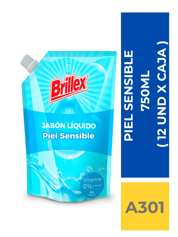 JABON DOYPACK BRILLEX PIEL SENSIBLE 750 ML ( 12 UND X CAJA ) - Imagen 1