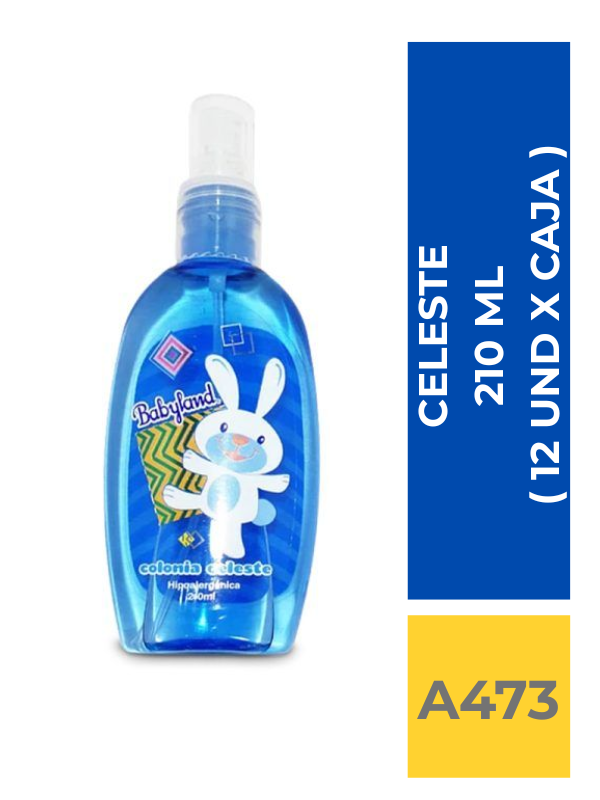 comercialboom (15) COLONIA BABYLAND CELESTE 210 ML ( 12 UND X CAJA ) - Imagen 1