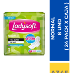 TOALLA HIGIENICA LADYSOFT NORMAL VERDE  8 UND ( 24 PACK X CAJA )