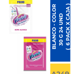 VANISH POLVO MIXTO ROPA BLANCA  Y COLOR 30 GR X 24 UND ( 6 PACK X CAJA )