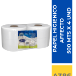 PAPEL HIGIENICO AFFECTO 500MTS X 4D/H