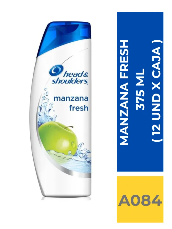 SHAMP. HEAD&SHOULDERS MANZANA FRESH 375 ML X 12 - Imagen 1