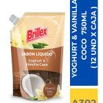 JABON DOYPACK BRILLEX YOGHURT Y VAINILLA COCO 750 ML ( 12 UND X CAJA )