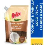 JABON DOYPACK BRILLEX YOGHURT Y VAINILLA COCO 750 ML ( 12 UND X CAJA )