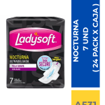 TOALLA LADYSOFT NOCTURNA  7 UND ( 24 PACK X CAJA )
