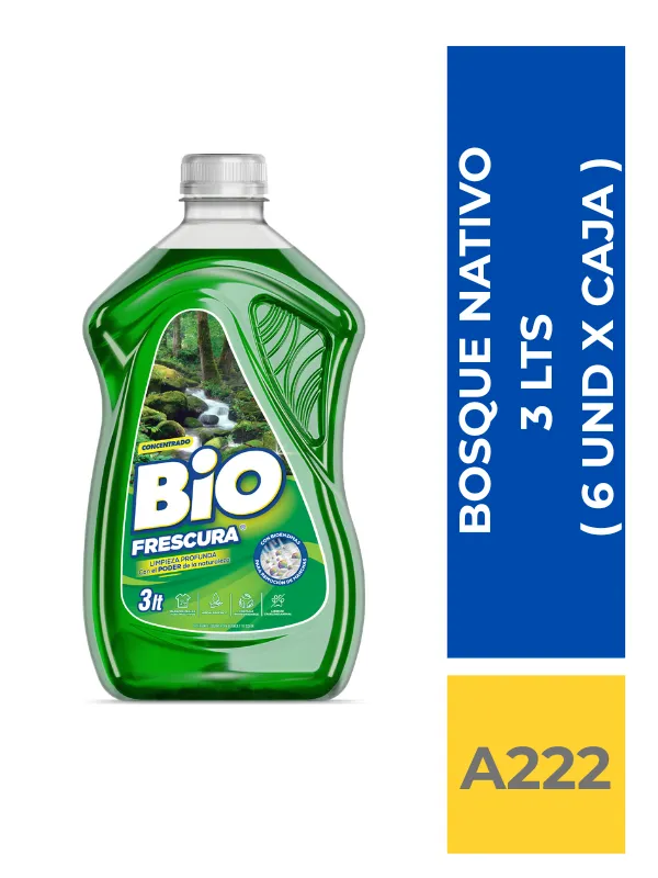 DET. BIO FRESCURA BOSQUE NATIVO 3 LT (VERDE) ( 6 UND X CAJA ) - Imagen 1