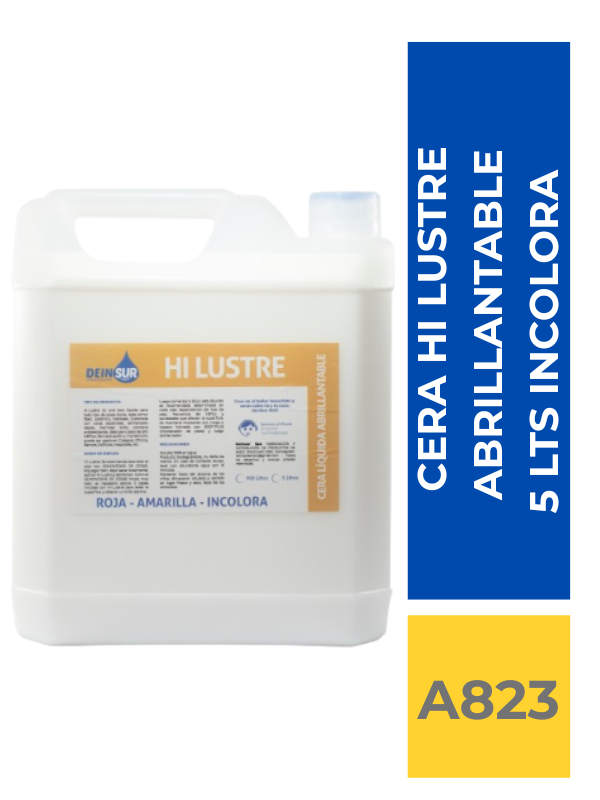 comercialboom (18) CERA HI LUSTRE ABRILLANTABLE INCOLORA 5 LT - Imagen 1