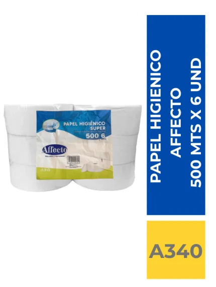 PAPEL HIGIENICO AFFECTO 6X500