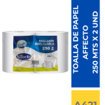 TOALLA PAPEL AFFECTO 2 X 250 MTS