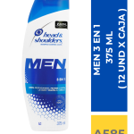 SHAMP. HEAD&SHOULDERS 3 EN 1 375 ML ( 12 UND X CAJA )