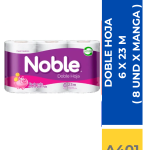 PAPEL HIGIENICO NOBLE 6 X 23 M ( 8 PACK X MANGA )