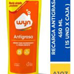 DESENGRASANTE RECARGA WYN 450 ML ( CAJA X 15 UN)