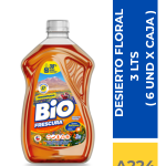 DET. BIO FRESCURA DESIERTO FLORAL 3 LT (NARANJO) ( 6 UND X CAJA )