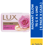 JABON BARRA LUX RADIANT 75 G X 4 UND ( 6 PACK X CAJA )