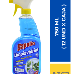 LIMPIA VIDRIOS SAPOLIO 650 ML ( 12 UND X CAJA )