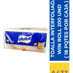TOALLA INTERFOLIADA WINROLL D/H 200 UN (CAJA 18 PACK)