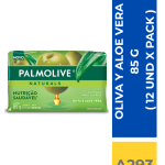 JABON BARRA PALMOLIVE OLIVA Y ALOE VERA 85 G ( 12 UND X PACK )