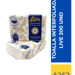 TOALLA PAPEL INTERFOLIADA LIVE D/H Z 200 UN