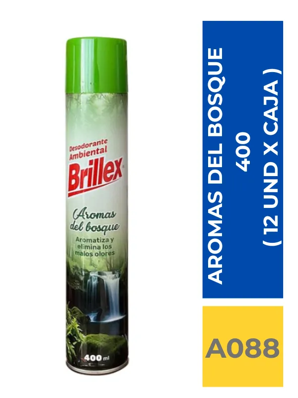 AMBIENTAL BRILLEX AROMAS DEL BOSQUE 360 ML ( 12 UND X CAJA ) - Imagen 1