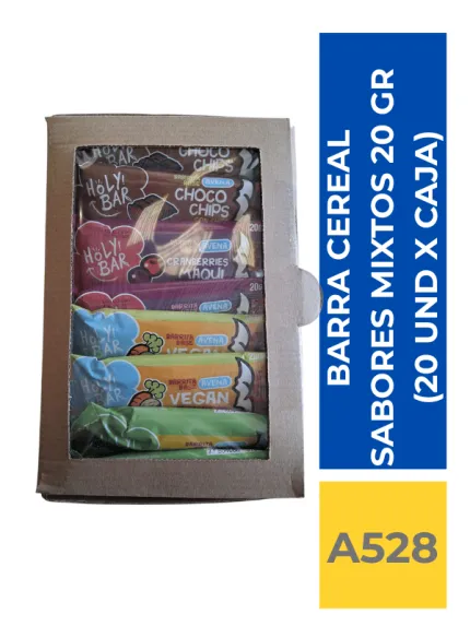 BARRA CEREAL CAJA MIXTA ( 5 UND. X CADA SABOR)