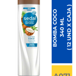 SHAMP. SEDAL BOMBA COCO 340 ML ( 12 UND X CAJA )