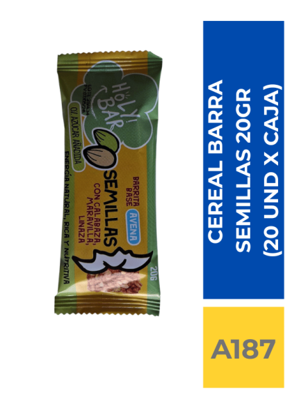 BARRA CEREAL SEMILLAS 20 GR X 20 UND ( 12 DISPLAY X CAJA )