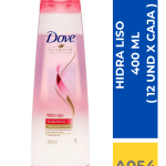 SHAMP. DOVE HIDRA LISO 400 ML ( 12 UND X CAJA )