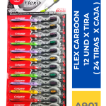 CEPILLO DENTAL FLEX CARBON COLGATE  12 UND X TIRA  ( 24 UND X CAJA )