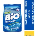 DET. BIO FRESCURA CAMPO DE HIELO 800 GR (AZUL) ( 18 UND X MANGA )