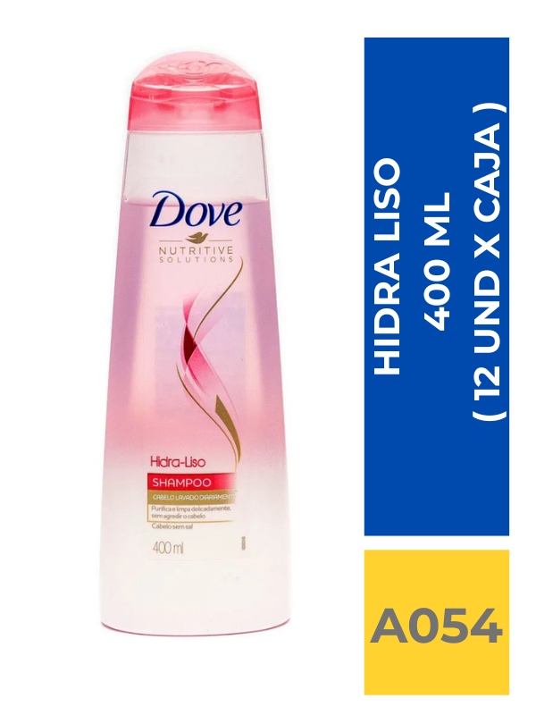 comercialboom (28) SHAMP. DOVE HIDRA LISO 400 ML ( 12 UND X CAJA ) - Imagen 1