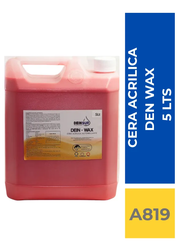 comercialboom (3) CERA ACRILICA DEINWAX 24% ROJA 5 LT - Imagen 1