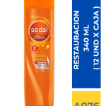 SHAMP. SEDAL RESTAURACION INSTANTANEA 340 ML ( 12 UND X CAJA )