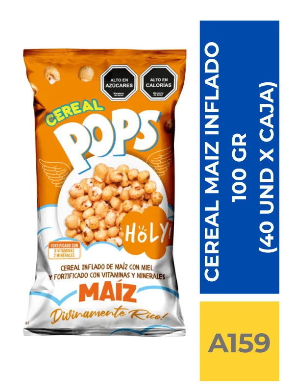 CEREAL MAIZ INFLADO 100 GR ( 40 UND X CAJA )