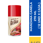 AMBIENTAL RECARGA BRILLEX MANZANA CANELA 270 ML ( 12 UND X CAJA )