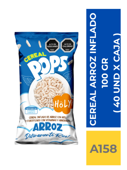 CEREAL DE ARROZ INFLADO 100 GR ( 40 UND X CAJA )