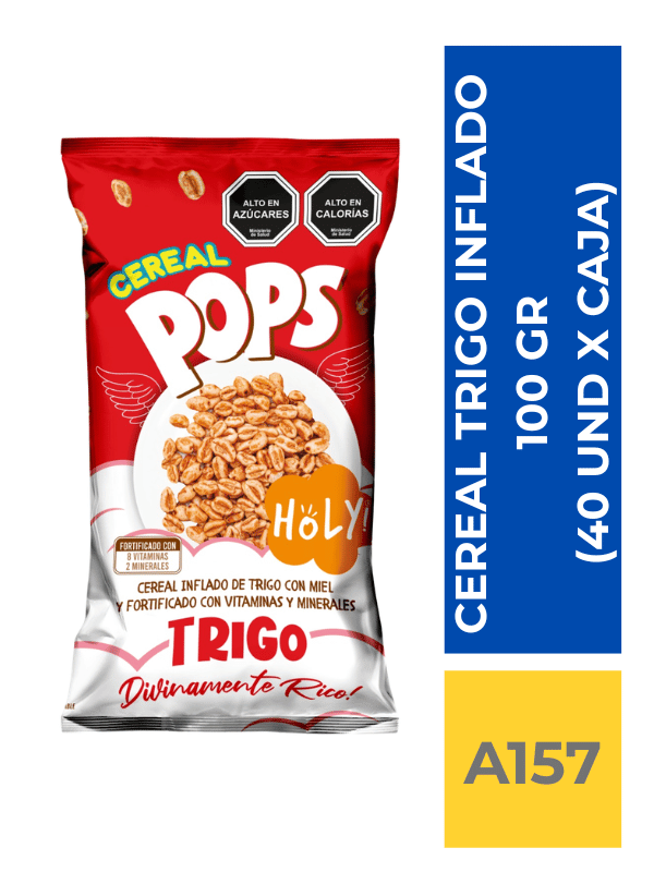 comercialboom (33) CEREAL DE TRIGO INFLADO X 100 GR (40 UND X CAJA)